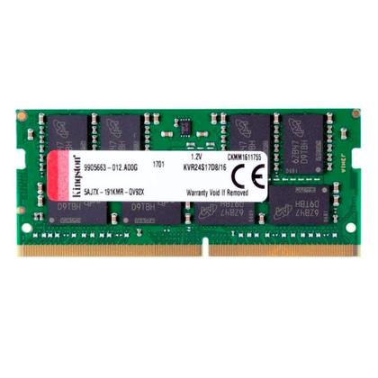 Imagem de Memória RAM para Notebook DDR4 16GB 2400MHz Kingston KVR24S17S816