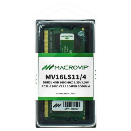 Imagem de Memória RAM para Notebook Macrovip DDR3L 4GB 1600MHz
