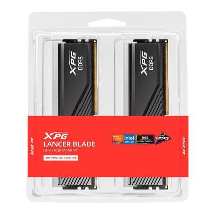 Imagem de Memória RAM XPG Lancer Blade, 16GB(2x8GB), RGB, DDR5, 6000MHz, Dual Tray, CL48, Preto - AX5U6000C4816G-DTLABRBK