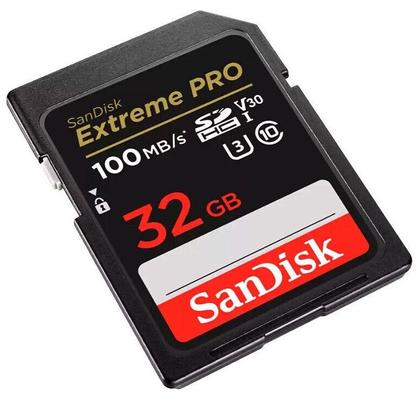 Imagem de Memoria SD Sandisk 32GB Extreme Pro SDHC Uhs-I 100MB/s