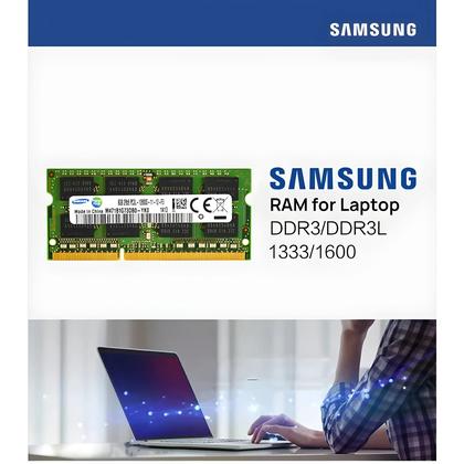 Imagem de Memória SO-DIMM 4GB 8GB DDR3 DDR3L 1333 1600 1866 MT/s MHz Para Laptop Samsung