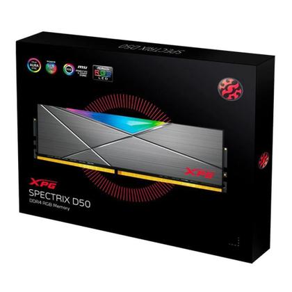 Imagem de Memória XPG Spectrix D50 RGB 32GB DDR4 3200Mhz - AX4U320032G16A-ST50