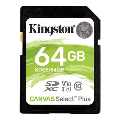 Imagem de Memory Card SD 64gb Kingston Canvas 100mbps C10 U3