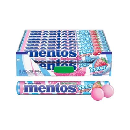 Imagem de Mentos Drops Tubo Cx 600g c/16un Escolha o Sabor