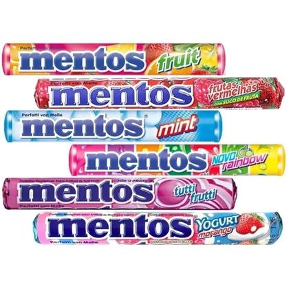 Imagem de Mentos Drops Tubo Cx 600g c/16un Escolha o Sabor