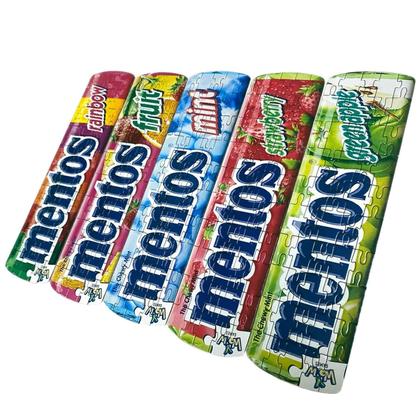 Imagem de Mentos Mini Jigsaw Puzzle 5-pack 3 "x10" Conjunto de doces coloridos