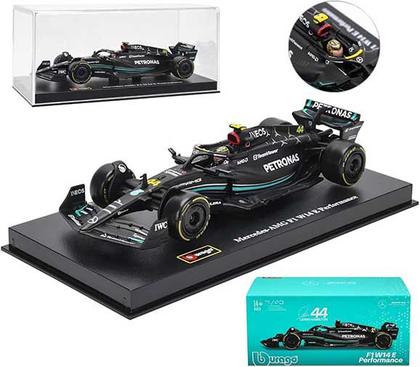 Imagem de Mercedes Amg F1 W14 2023 C/ piloto Hamilton  44 Burago 1/43