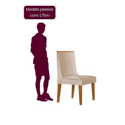 Imagem de Mesa 120cm Tampo Mdf Canto Copo e 4 Cadeiras Merlim Sena