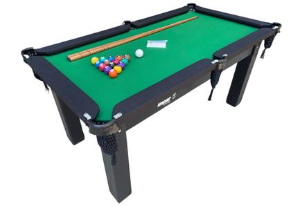 Imagem de Mesa 3 em 1 Sinuca/Bilhar com Tampo Jantar e Ping Pong + Kit