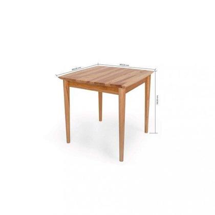 Imagem de Mesa 4 Lugares Quadrada Madeira Maciça Milena