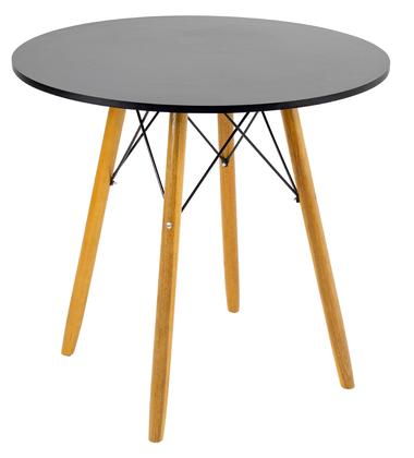 Imagem de Mesa 80cm Mdf 15mm Redonda Eiffel Cozinha Pés De Madeira