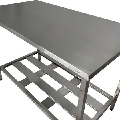 Imagem de Mesa Aço Inox Profissional 100x60x90 cm Nortinox