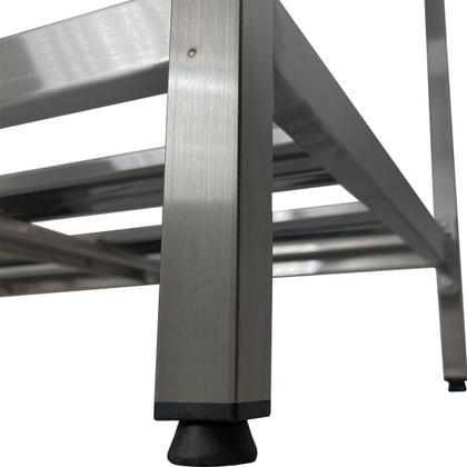 Imagem de Mesa Aço Inox Profissional 100x60x90 cm Nortinox