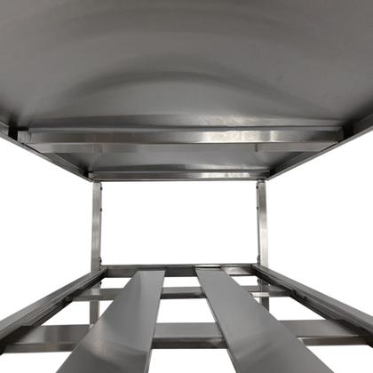 Imagem de Mesa Aço Inox Profissional 100x60x90cm com 2 Prateleiras Fenestradas Nortinox