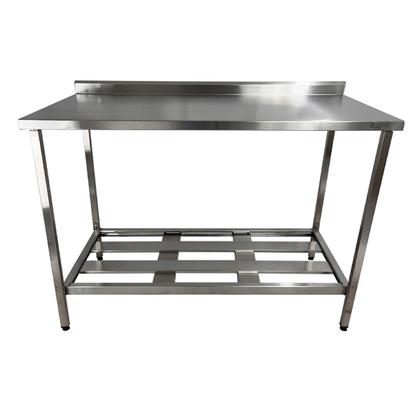Imagem de Mesa Aço Inox Profissional 110x60x90 cm com Espelho Nortinox