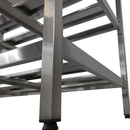 Imagem de Mesa Aço Inox Profissional 130x60x90cm com 2 Prateleiras Fenestradas Nortinox