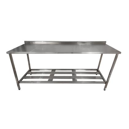 Imagem de Mesa Aço Inox Profissional 150x60x90 cm com Espelho Nortinox