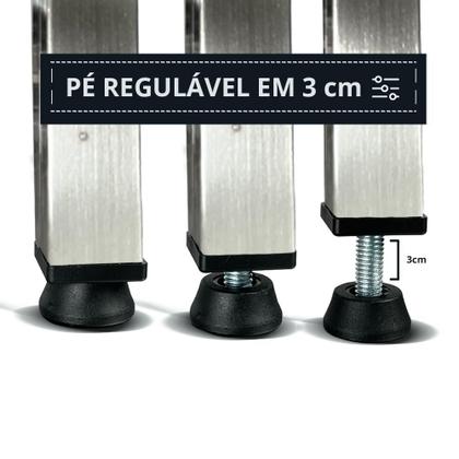 Imagem de Mesa Aço Inox Profissional 160x60x90 cm Nortinox