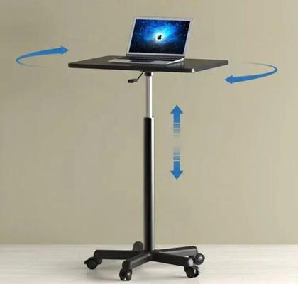 Imagem de Mesa Ajustável para Home Office com Rodas Ideal para Notebook Estudo Trabalho em Casa Base Reforçada