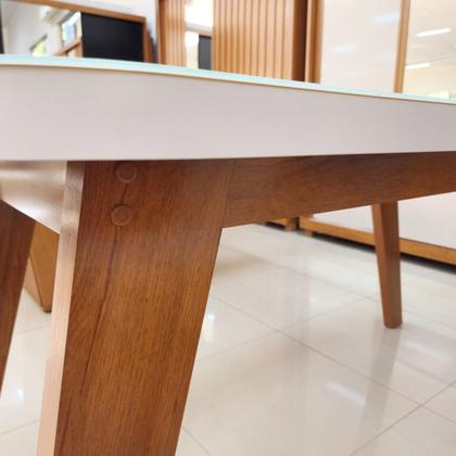 Imagem de Mesa Alba 160x80 MDF/Vidro Bom Pastor