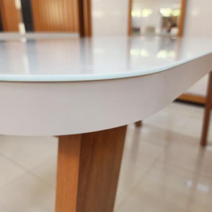 Imagem de Mesa Alba 160x80 MDF/Vidro Bom Pastor