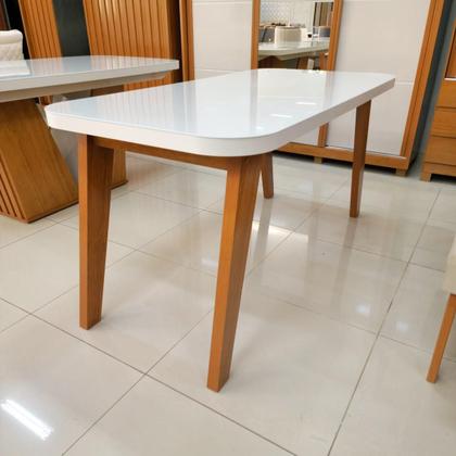 Imagem de Mesa Alba 160x80 MDF/Vidro Bom Pastor