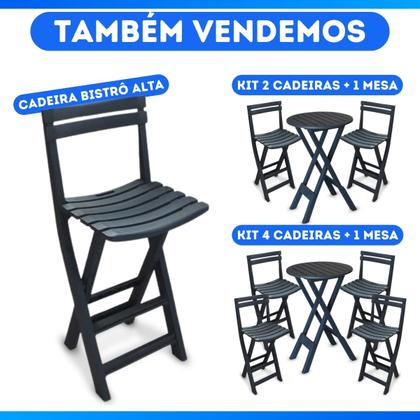 Imagem de Mesa alta bistrô dobrável - arqplast - 25943