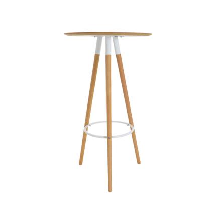 Imagem de Mesa Alta Bistro Para Banquetas Madeira Eventos