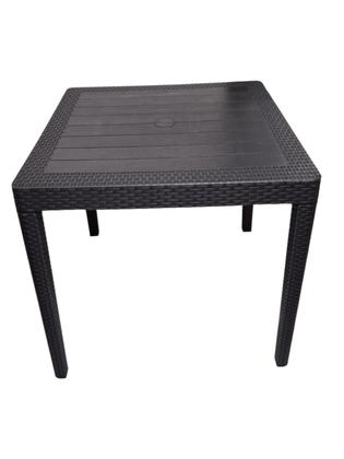 Imagem de Mesa Alta Pé Móvel Plástico Quadrada Desmontável