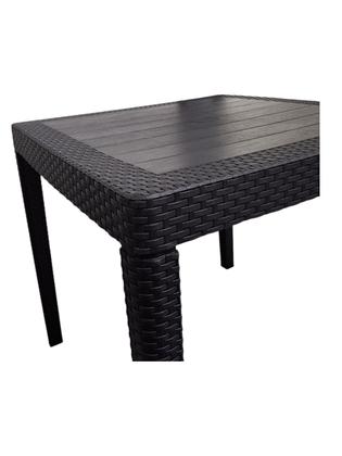 Imagem de Mesa Alta Pé Móvel Plástico Quadrada Desmontável