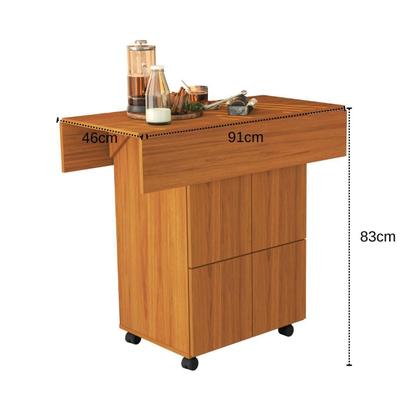 Imagem de Mesa Aparador Multifuncional Dobrável Com Bancos Annie