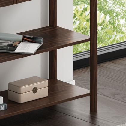 Imagem de Mesa Aparador Rústico Funcional Madeira Cor Imbuia Apoana