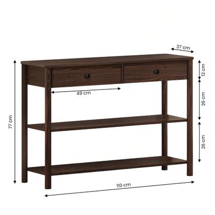 Imagem de Mesa Aparador Rústico Funcional Madeira Cor Imbuia Apoana