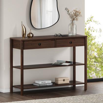 Imagem de Mesa Aparador Rústico Funcional Madeira Cor Imbuia Apoana