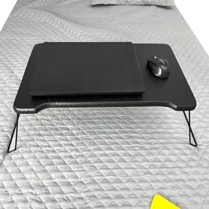Imagem de Mesa Apoio de Notebook Portátil dobrável para cama ou sofá - Preto
