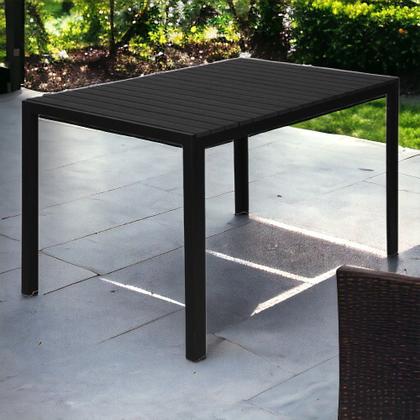 Imagem de Mesa Área Externa de Alumínio Leblon Tampo em Polywood Preta G56 - Gran Belo