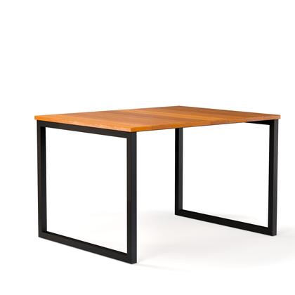 Imagem de Mesa Austria 120x85 Retangular Em Madeira De Eucalipto Com Pés de Ferro