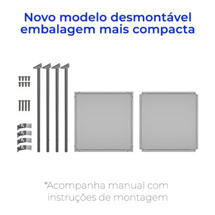 Imagem de Mesa Auxiliar 40x40x80cm em Aço Inox C/ Rodízios  - Portal Hospitalar