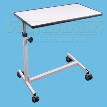 Imagem de Mesa Auxiliar Refeição Para Acamados Médica Hospital C/ Roda