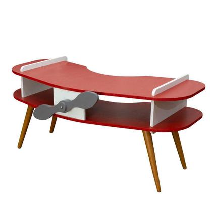 Imagem de Mesa Avião Vermelho Com Hélice E Pés Palito Design Criativo Mesa Desenho Quarto Menina Menino Infantil Mobília Decor