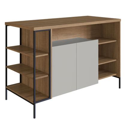 Imagem de Mesa Bancada Ilha Industrial 2 Portas Jenny Mel Z54 - Mpozenato