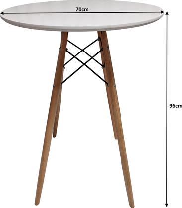 Imagem de Mesa Bistro Redonda Bar Tampo 70cm Eames Eiffel