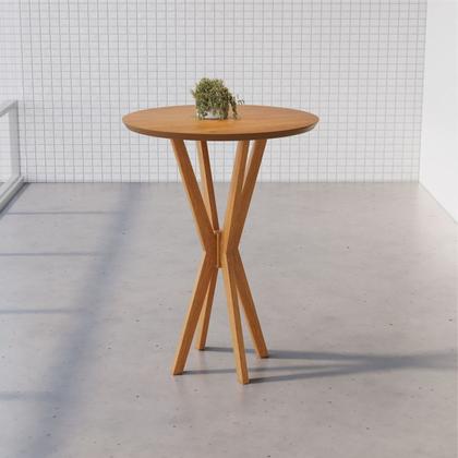 Imagem de Mesa Bistro Tampo MDF de 72cm Simpatia Laranja/Cinamono