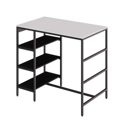 Mesa Bistrô Wooden Branca e Preta - Mobly Imagem de Mesa Bistrô Wooden Branca e Preta
