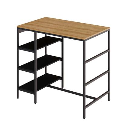 Mesa Bistrô Wooden Mel e Preta - Mobly Imagem de Mesa Bistrô Wooden Mel e Preta