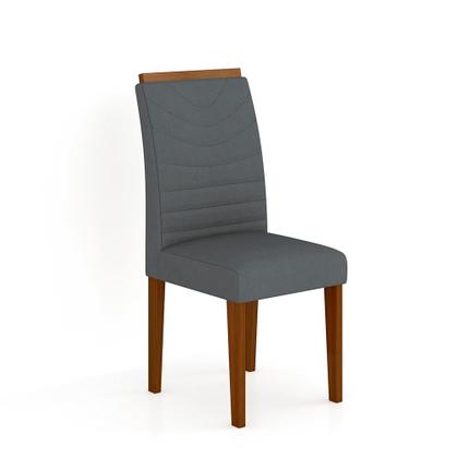 Imagem de Mesa C/vidro Redonda 4 Cadeiras Manchester Cin/off/cinz - M. Arapongas