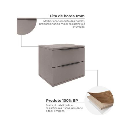 Imagem de Mesa Cabeceira 60cm X 50cm X 47cm Eluna