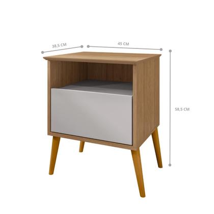 Imagem de Mesa Cabeceira Acapulco Cinamomo Off-White