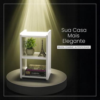 Imagem de Mesa Cabeceira Apoio de Cama Criado Rustico Retro