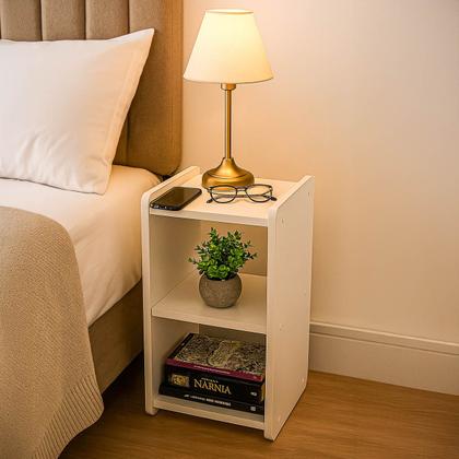 Imagem de Mesa Cabeceira Apoio de Cama Criado Rustico Retro